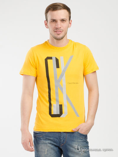 Футболка Calvin Klein Jeans, цвет желтый