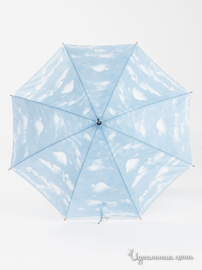 Зонт женский IMPLIVA Impliva, цвет голубой,белый