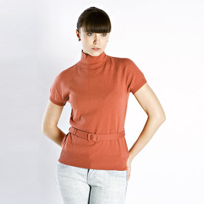 Пуловер Pezzo, цвет цвет оранжевый