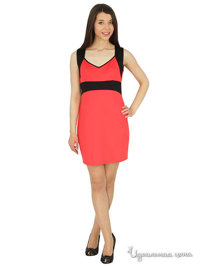 Платье Lindi Line, цвет черный,розово-красный