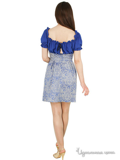 Платье Lindi Line, цвет Синий с бежевым