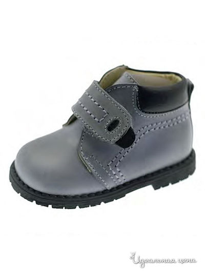 Ботинки PetitShoes, цвет серый, чёрный