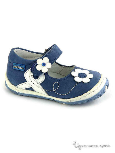 Туфли PetitShoes, цвет синий, белый