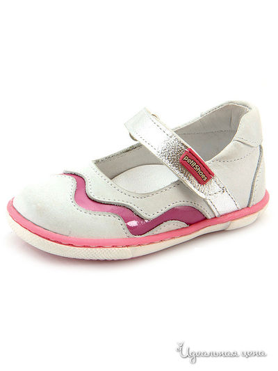 Туфли PetitShoes, цвет белый, розовый