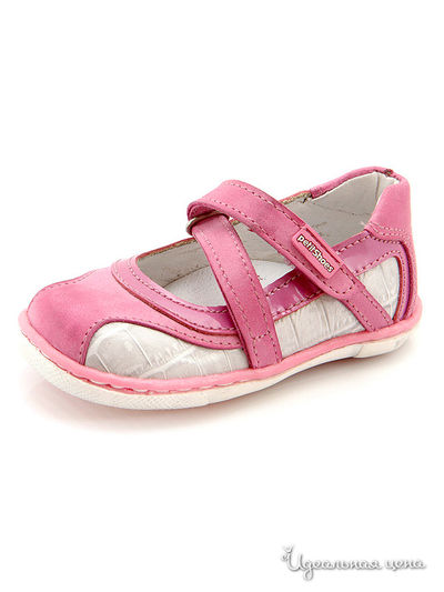 Туфли PetitShoes, цвет белый, розовый