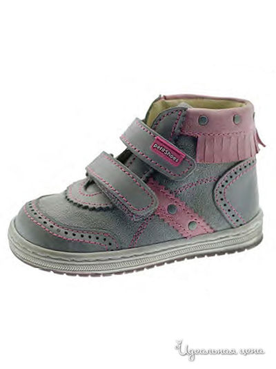 Ботинки PetitShoes, цвет серый, розовый