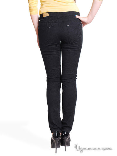 Жаккардовые брюки, длина 32 Million X Woman, цвет черный
