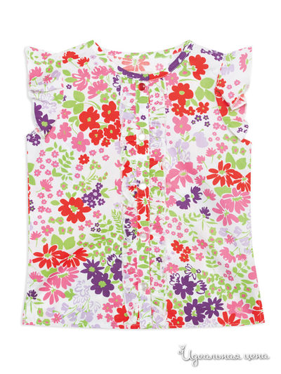 Блуза PlayToday для девочки, цвет мультиколор