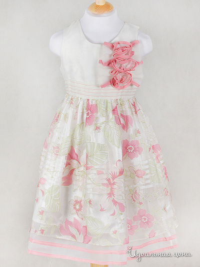Платье Wonderland для девочки, цвет белый, розовый