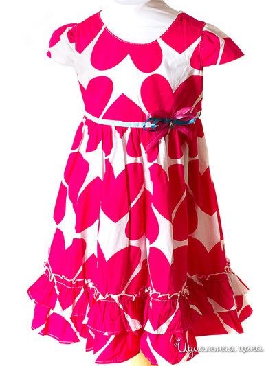 Платье Wonderland для девочки, цвет белый, розовый