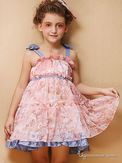 Платье Wonderland для девочки, цвет розовый, голубой