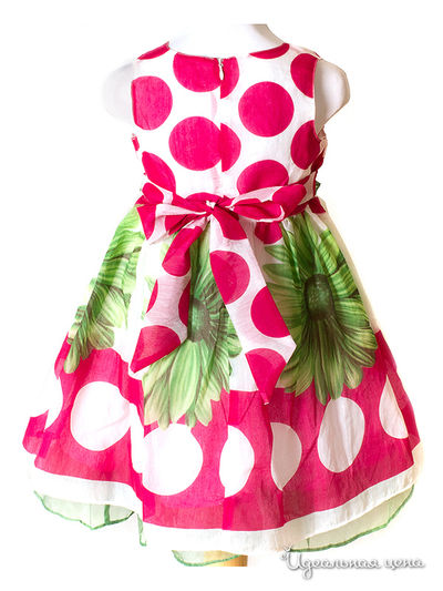 Платье Wonderland для девочки, цвет зеленый, розовый