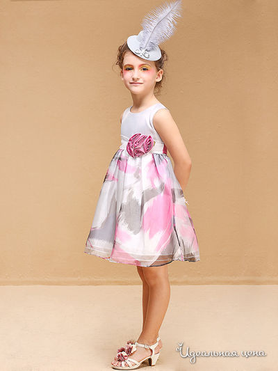 Платье Wonderland для девочки, цвет серый, розовый