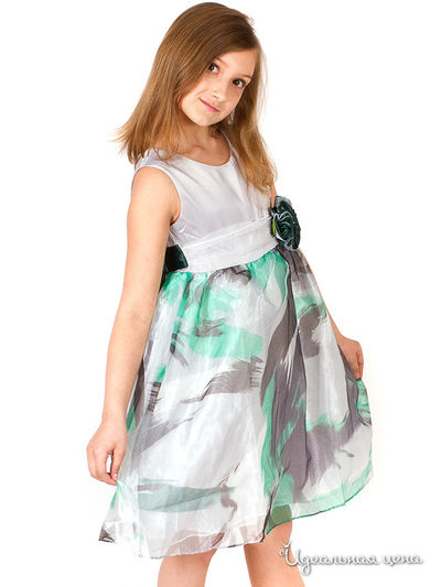 Платье Wonderland для девочки, цвет серый, зеленый