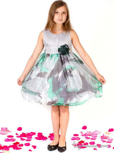 Платье Wonderland для девочки, цвет серый, зеленый