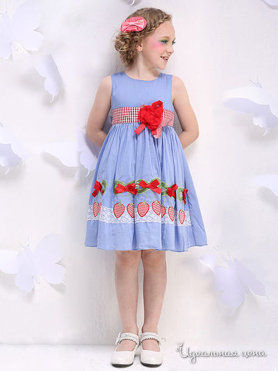 Платье Wonderland для девочки, цвет синий, красный