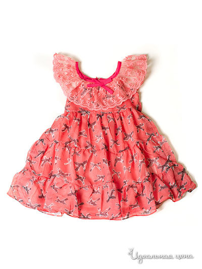Платье Wonderland для девочки, цвет коралловый