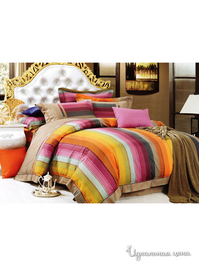 Комплект постельного белья, 1,5 - спальный Текстильный каприз, цвет Мультиколор
