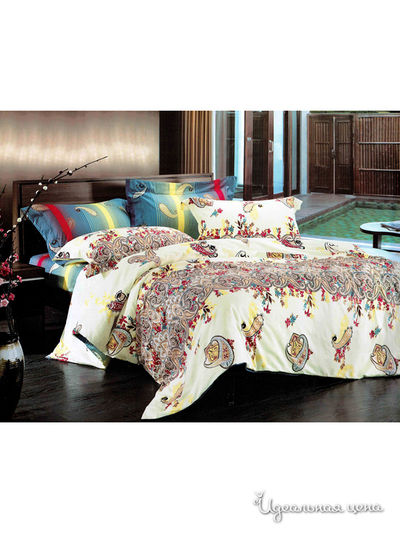 Комплект постельного белья, семейный Текстильный каприз, цвет Мультиколор