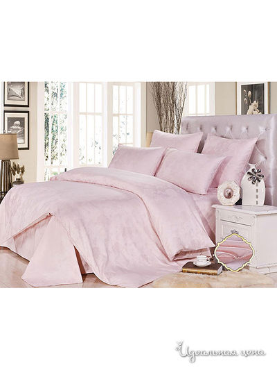 Комплект постельного белья евро Kazanov.A., цвет розовый
