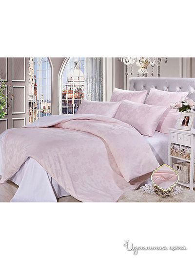 Комплект постельного белья евро Kazanov.A., цвет розовый