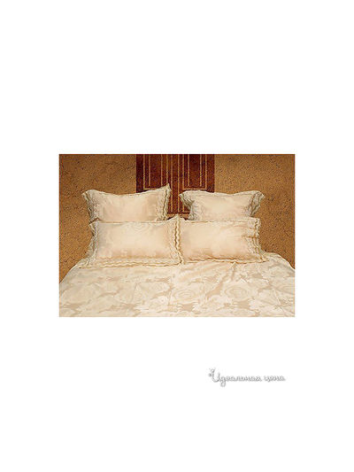 Комплект постельного белья евро Kazanov.A., цвет бежевый, кофе