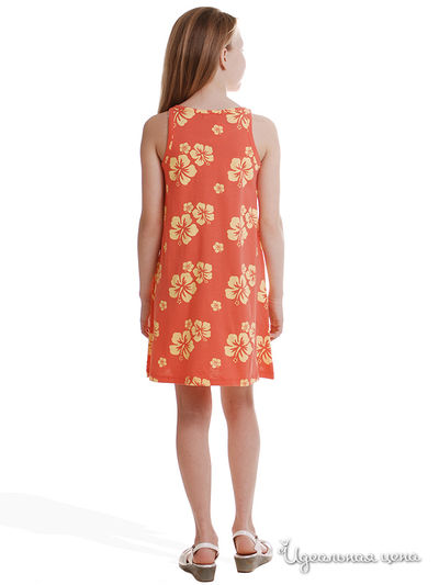 Платье Le Petit Marcel для девочки, цвет коралловый
