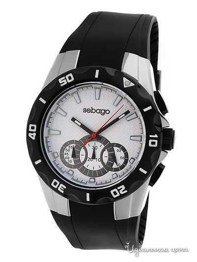 Часы Sebago, цвет серебряные, черные