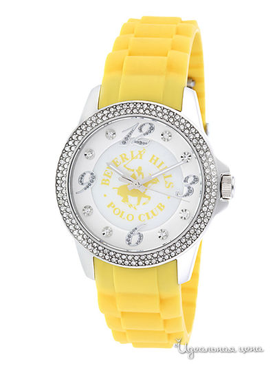 Часы Beverly Hills Polo Club, цвет Серебро,Желтый