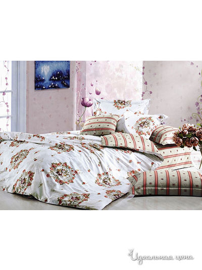 Комплект постельного белья двуспальный Valtery, цвет мультиколор
