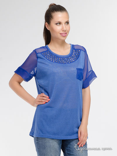 Блуза Emoi en Plus, цвет синяя