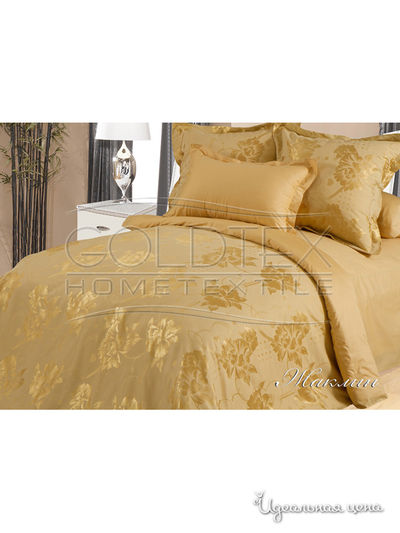 Комплект постельного белья 1,5 спальный Goldtex, цвет бежевое