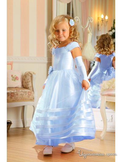 Платье Маленькая Леди, цвет голубой