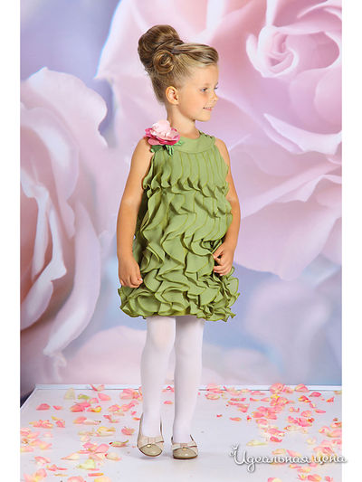 Платье Маленькая Леди, цвет зеленый