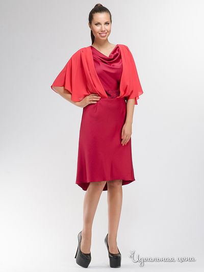 Платье Personage, цвет бордовый, коралловый