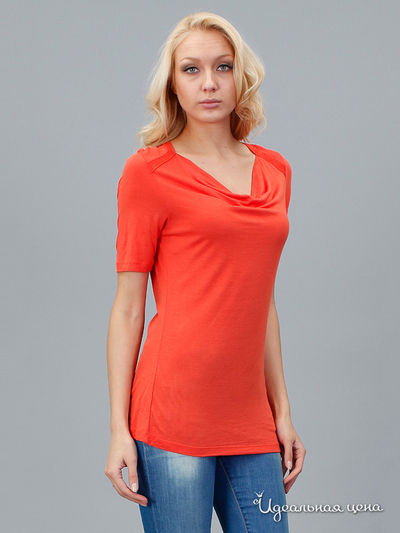 Блуза Tom Tailor, цвет оранжевая