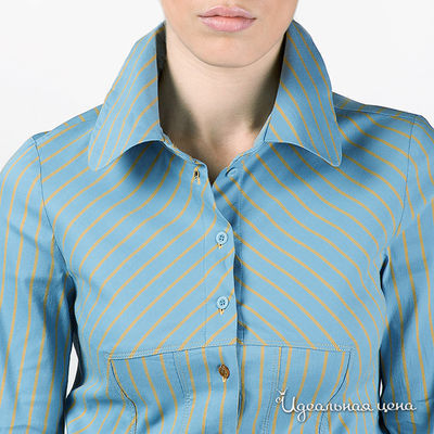 Блуза Artwizard женская, цвет голубой / желтый