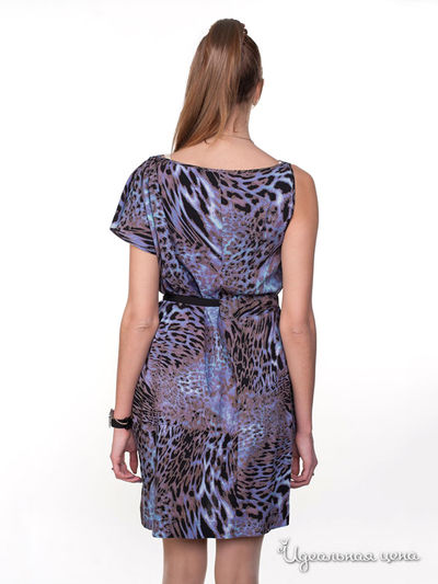 Платье Satin, цвет фиолетовый, коричневый