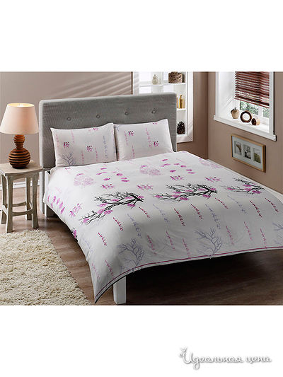 Комплект постельного белья двуспальный TAC, цвет розовый