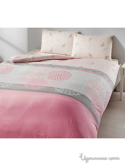 Комплект постельного белья двуспальный TAC, цвет розовый