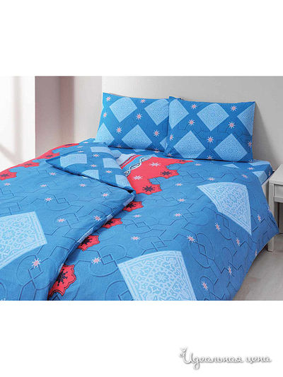 Комплект постельного белья двуспальный TAC, цвет голубой