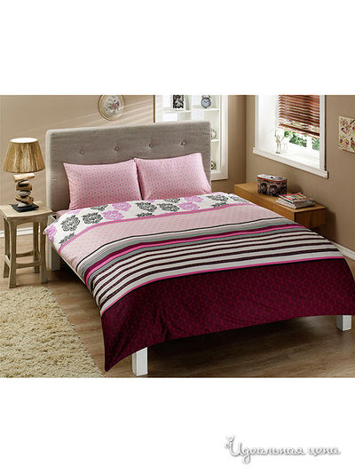 Комплект постельного белья 1,5-спальный TAC, цвет бордовый