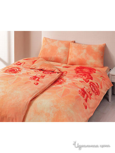 Комплект постельного белья семейный TAC, цвет персиковый