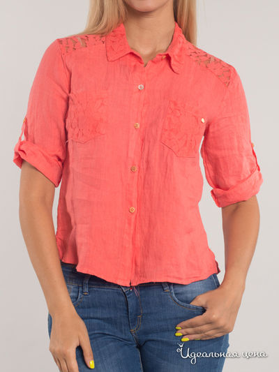 блуза F5, цвет коралловая