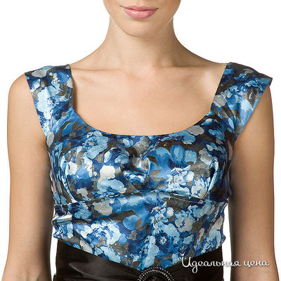 Платье Fleuretta женское, цвет синий / серый / белый