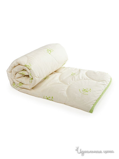Одеяло 1,5 спальное Традиция Текстиля, цвет бежевый, зеленый