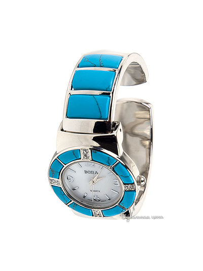 Часы наручные Bora, цвет Silver/Turquoise