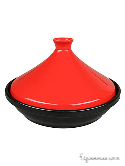 Тажин Pomi d&#039;Oro, цвет красный, черный, диаметр 24 см, объем 1 л