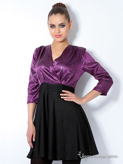 Платье L.A.V. Fashion, цвет фиолетовый, черный
