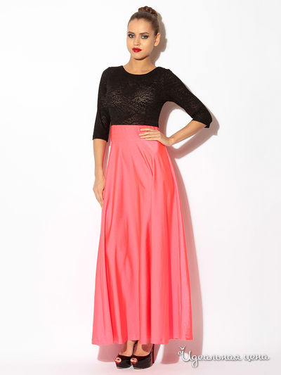 Платье L.A.V. Fashion, цвет розовый, черный
